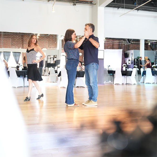 One-on-one dance instruction at Academy Ballroom Marietta GA